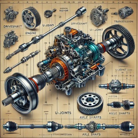 Cars - 📌 Driveshaft Explained: Parts, Working, Advantages, and Symptoms ...