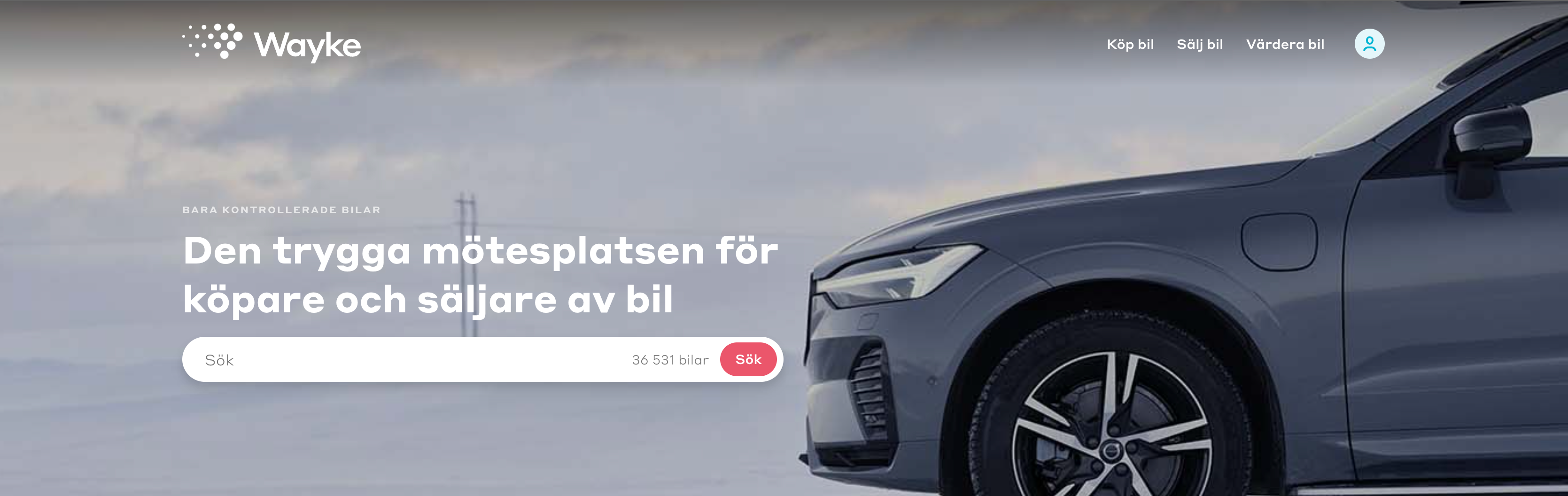 Wayke - marknadsplatsen för bilar