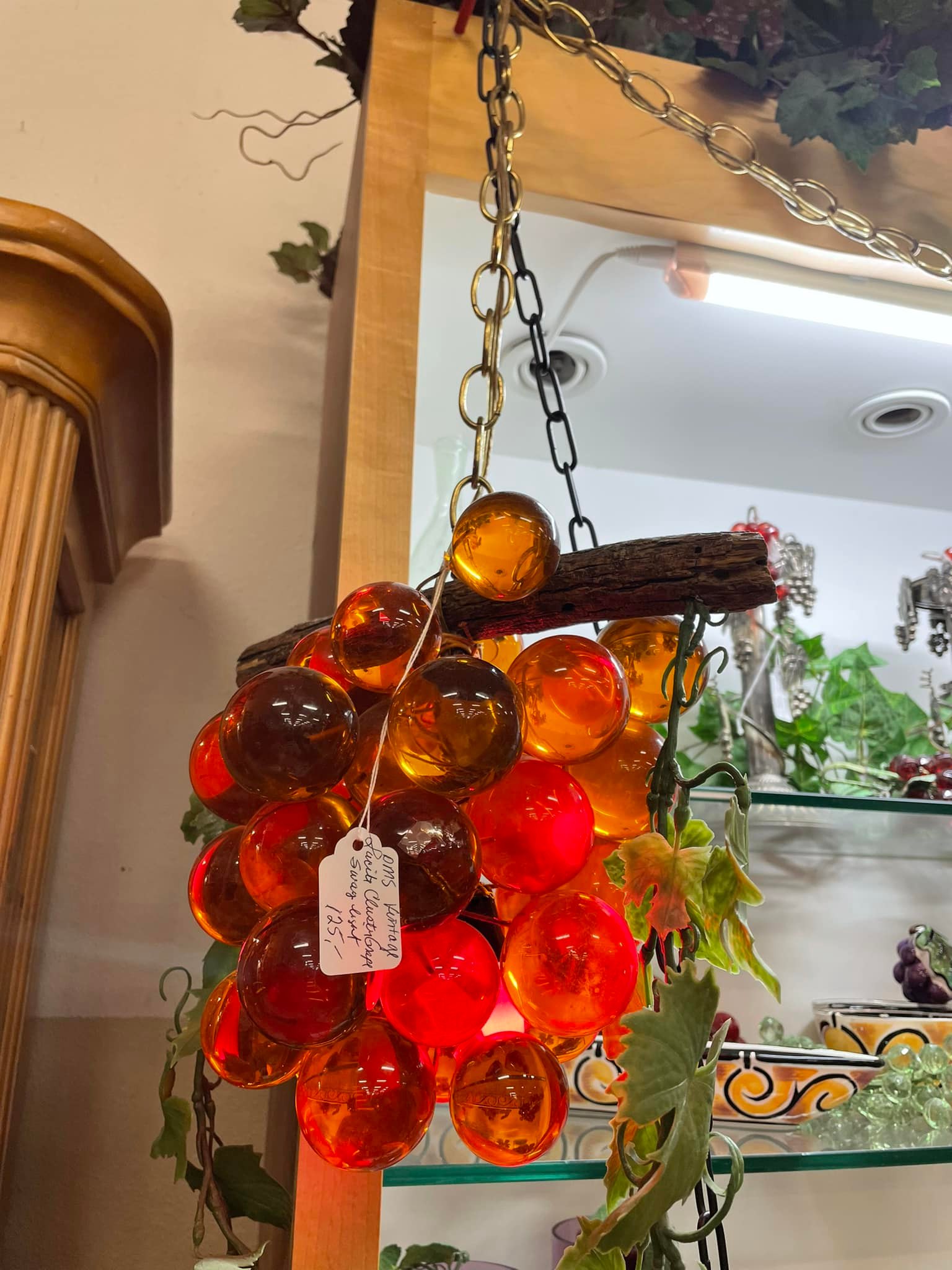 1960s Lucite Grapes! Did you know lucite glows under black light?