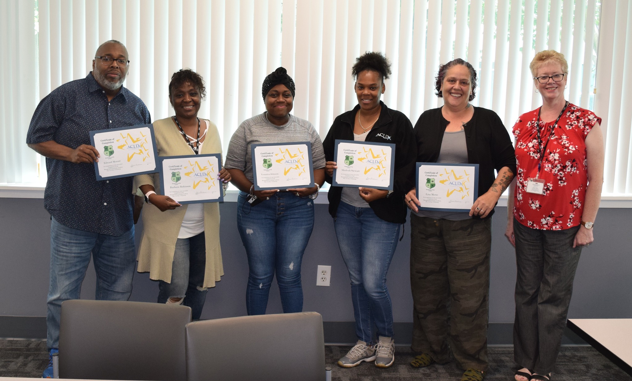 ACLD - Congratulations to our staff who completed the ACLD...