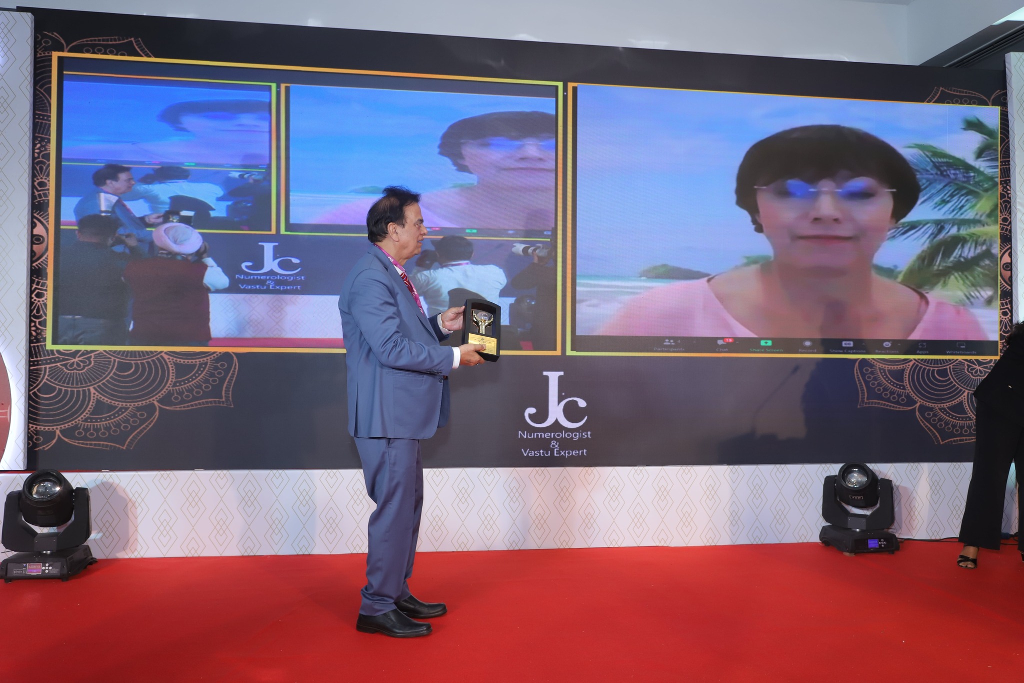 Dr. - Dr. J C Chaudhry felicitated numerologist Allison Rose from ...