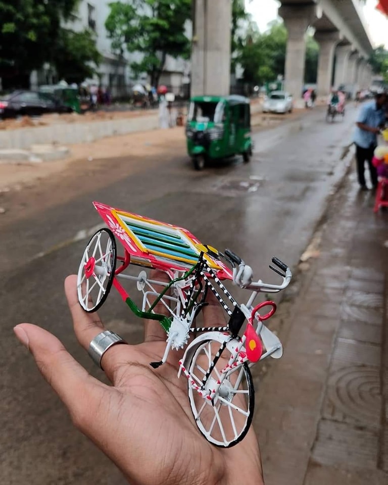 Dacca Souvenirs - Our rickshaw and van replica! Very...