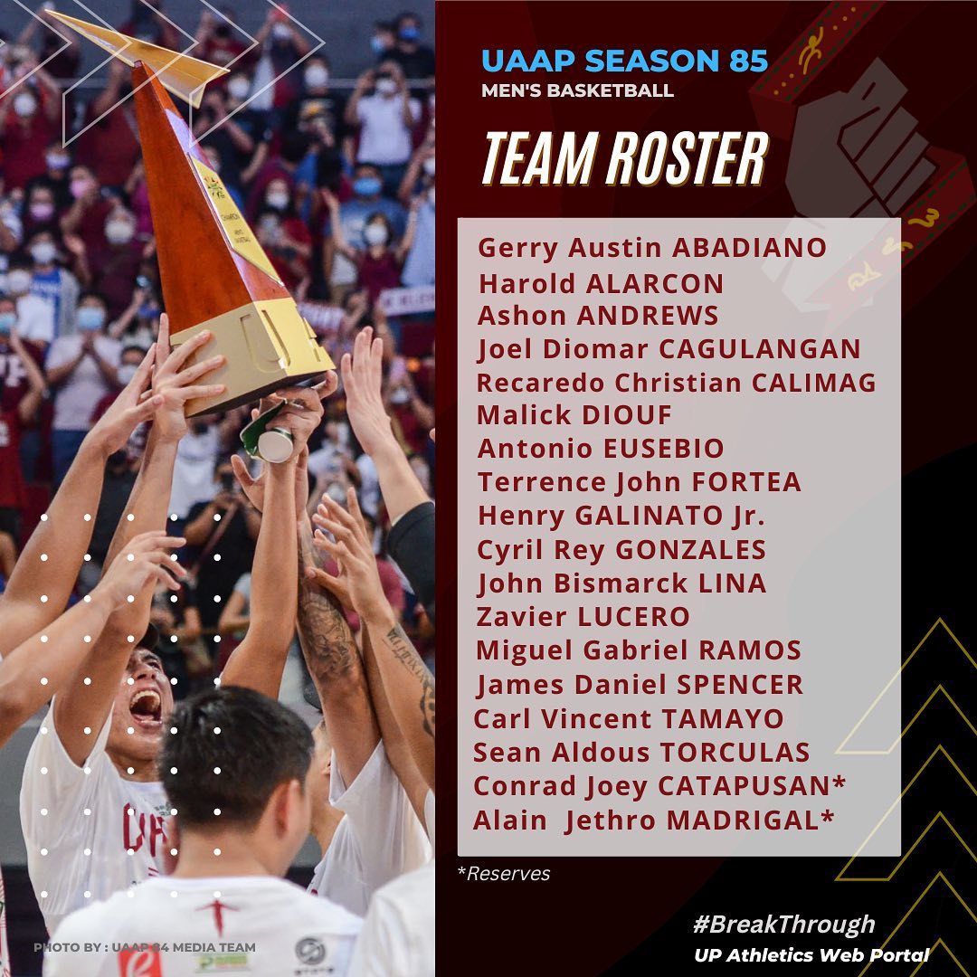 Meet the DEFENDING UAAP CHAMPION... - UP Athletics Web Portal