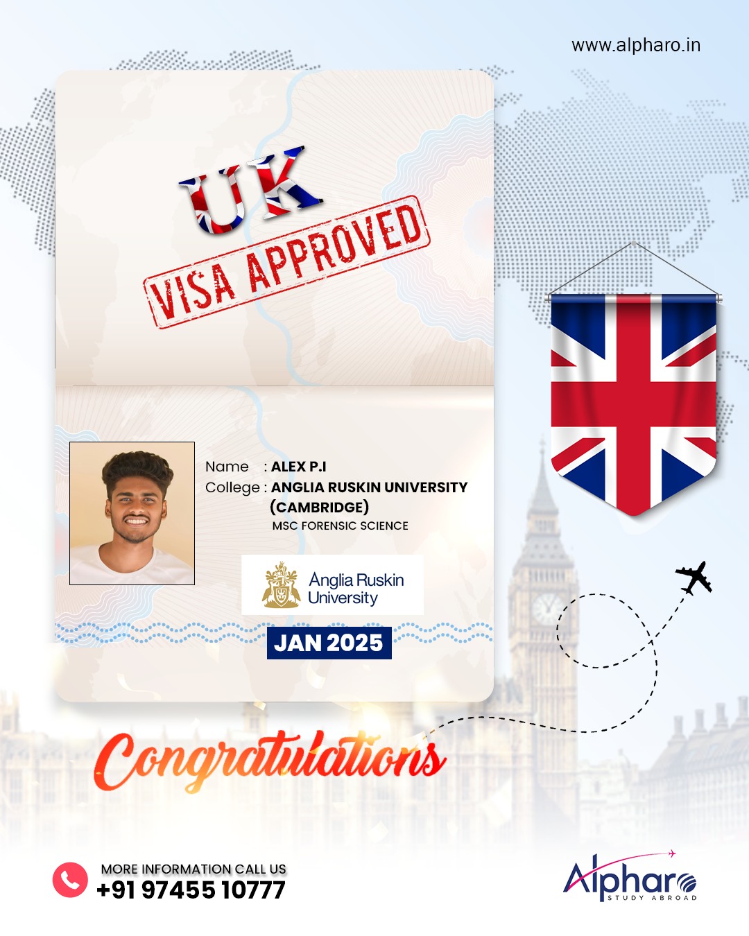 Alpharo - Visa approved , dreams unlocked! Alpharo Study Abroad is ...
