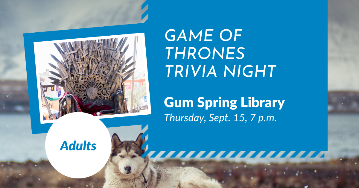 Good evening! Be sure to mark your... - Gum Spring Library | Facebook