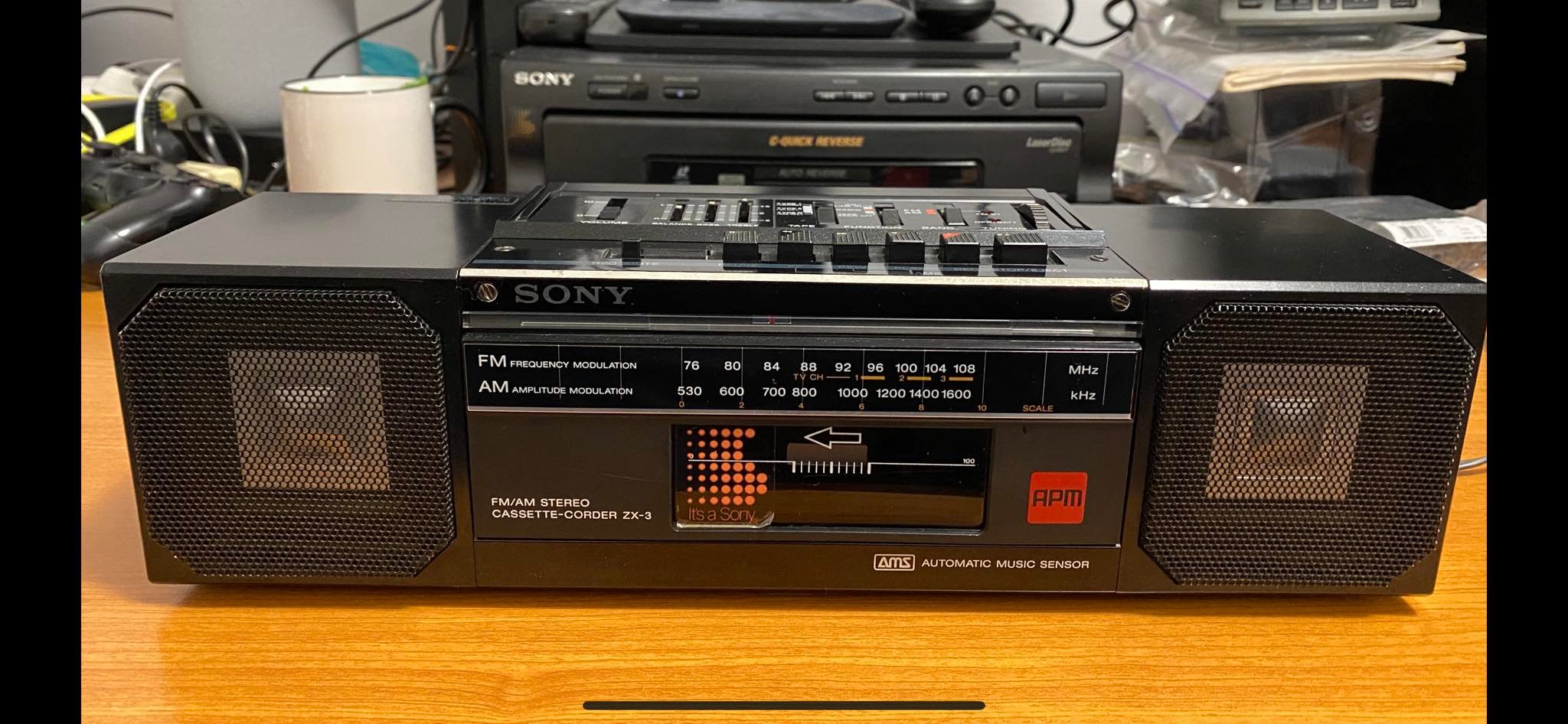 Sony ZX-5 AM/FM Stereo Cassette Player (1983)