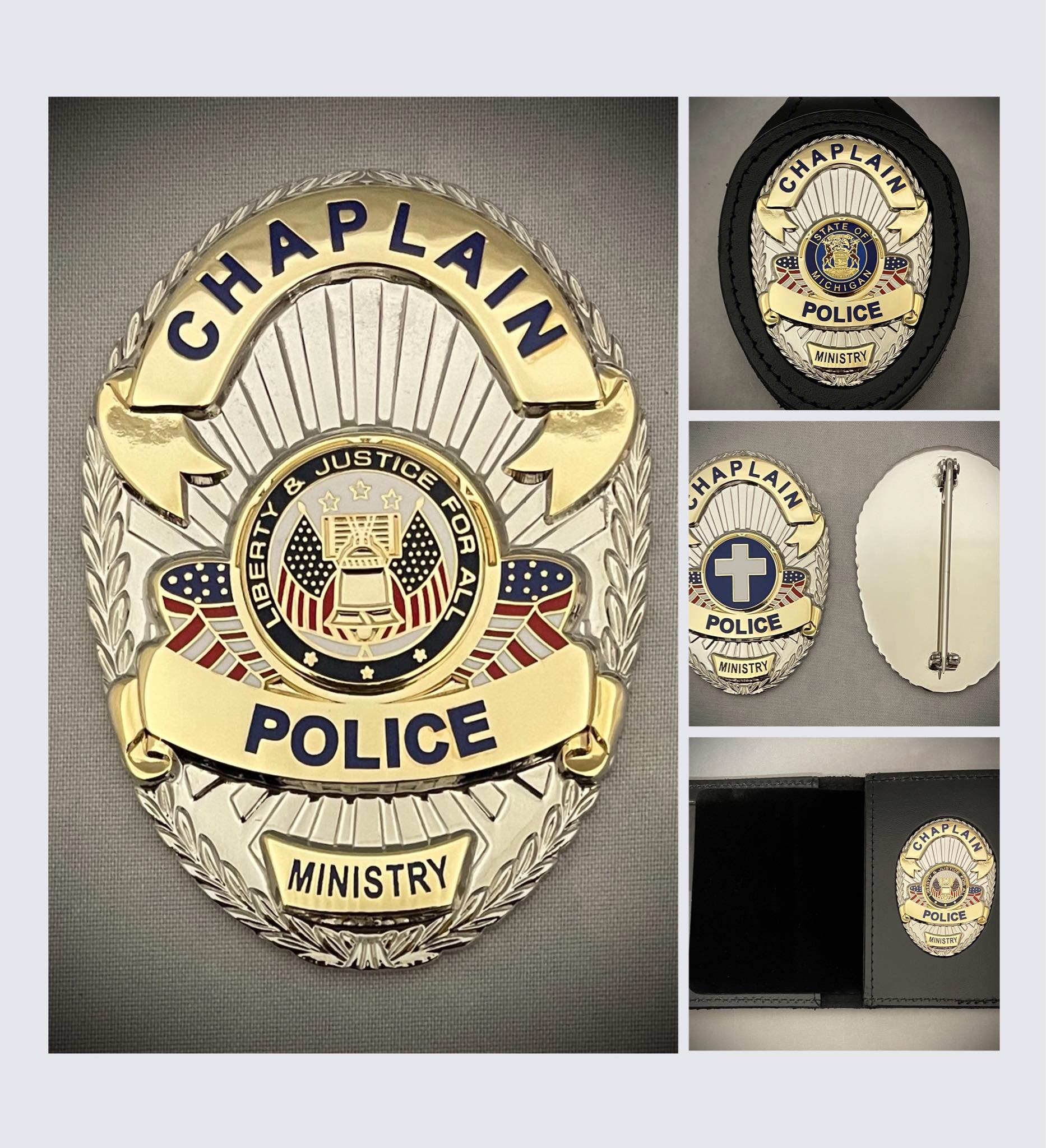 Police Chaplain Visor-License Placard
