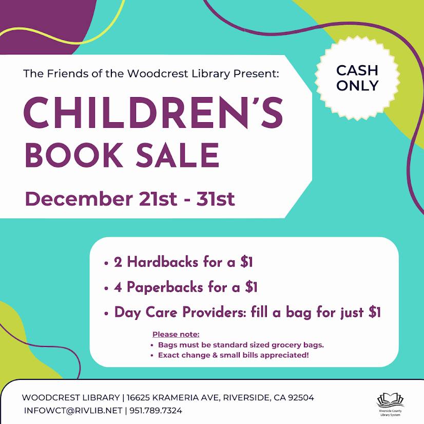 Friends of the Woodcrest Library | Riverside CA