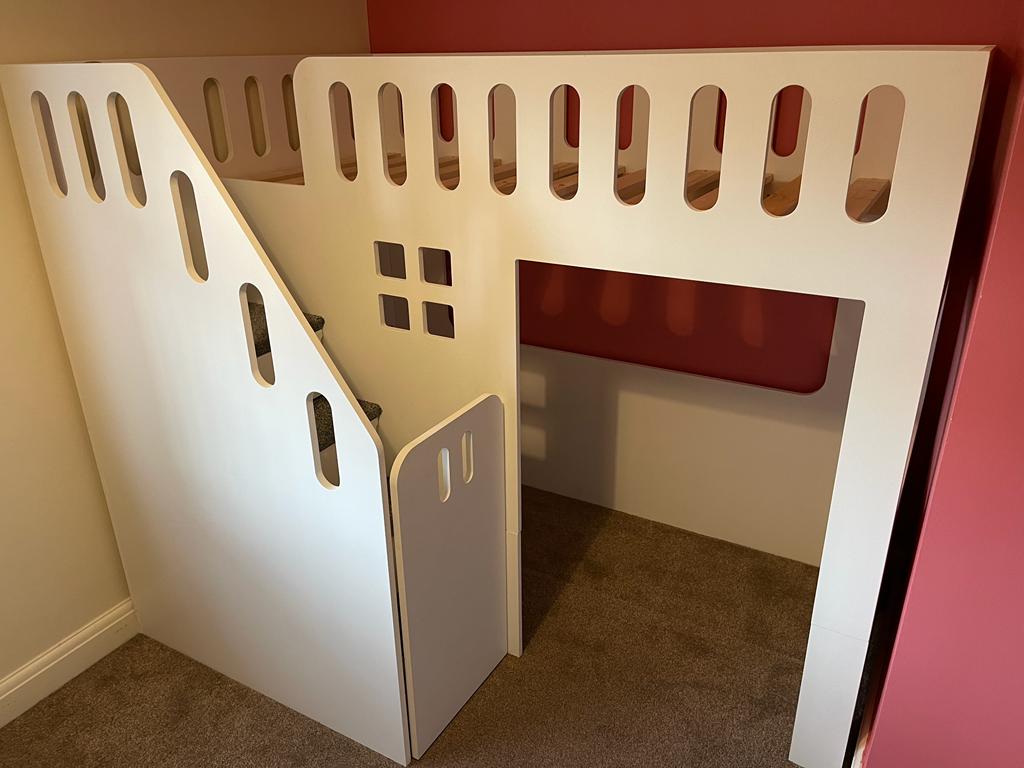 Steps 2 Bed - Open High-Sleeper Bed with front stairs and... | Facebook