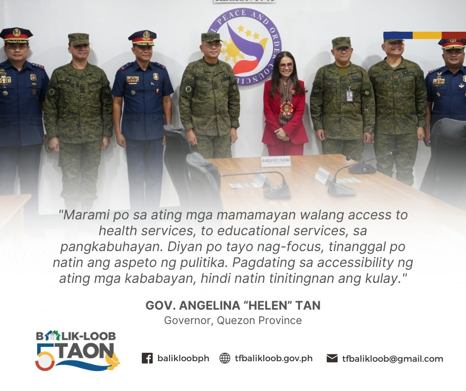 The key to ending communist... - Task Force Balik-Loob | Facebook