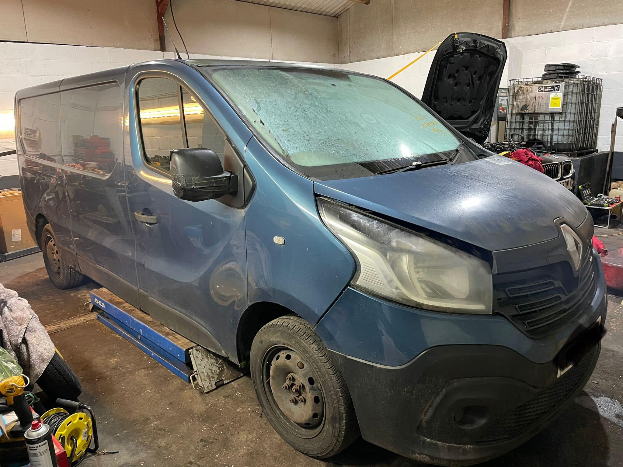 For Renault Trafic Van 8/2014-> Electric Wing Door Mirror Black Left Side Ns