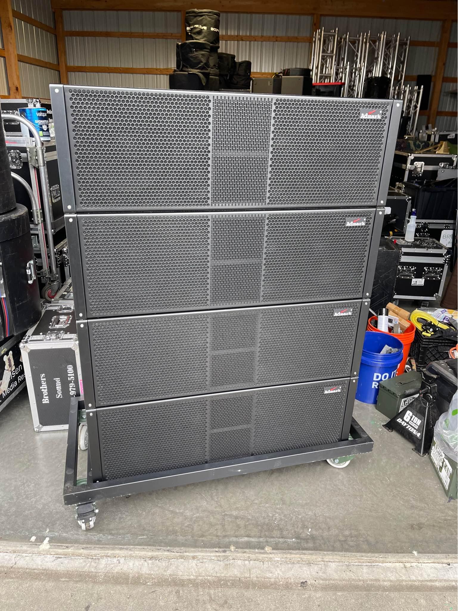 8 boxes ADMARK L6-A 3way line array Active dual 12” 4x6.5, and 2x 3 ...