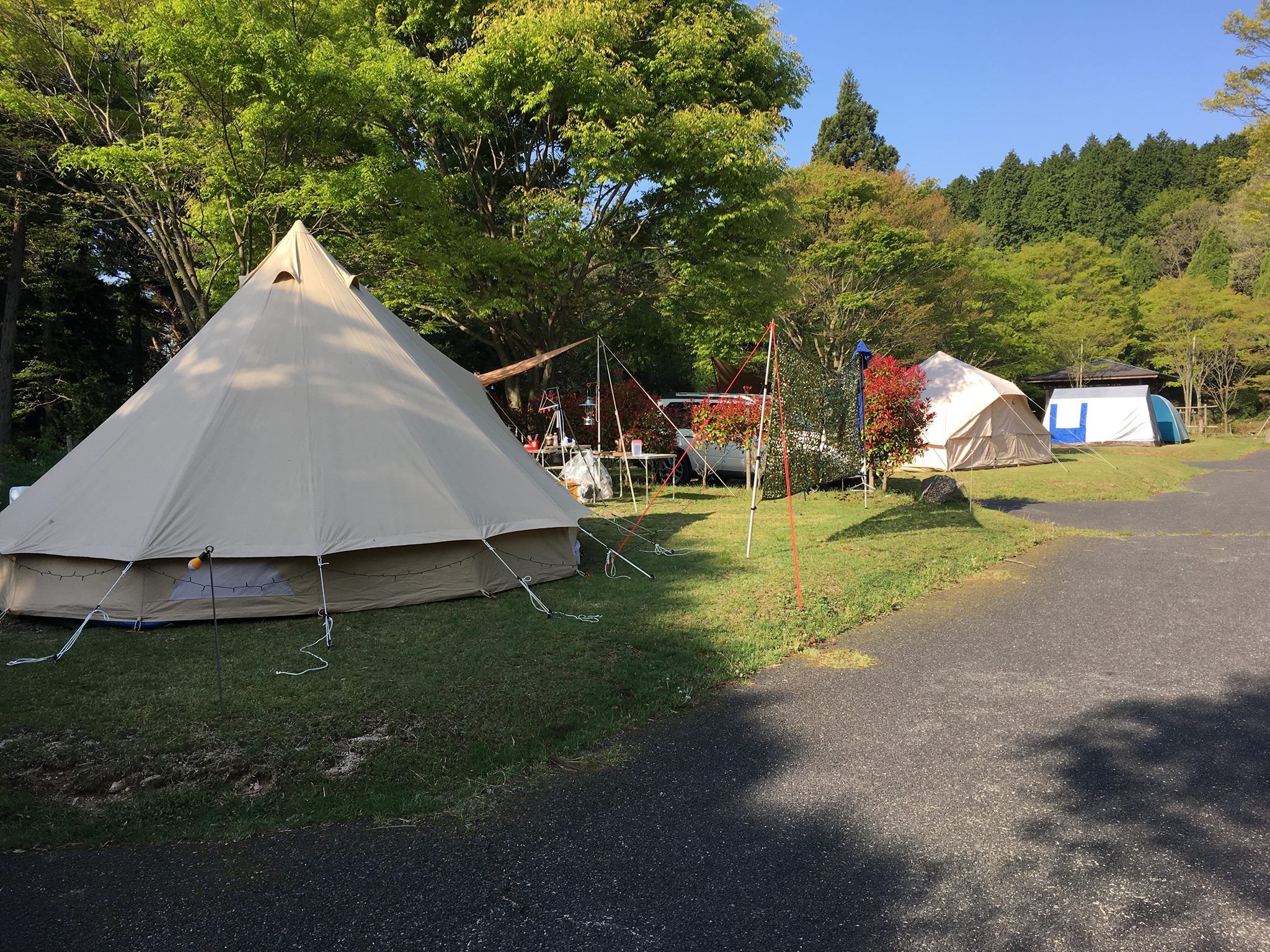 野呂山キャンプ場・オートキャンプ場のサイト風景