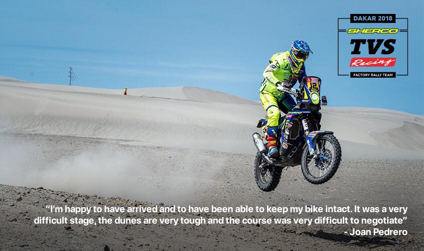 TVS Racing - Sherco TVS Factory Rally Team has crossed the...
