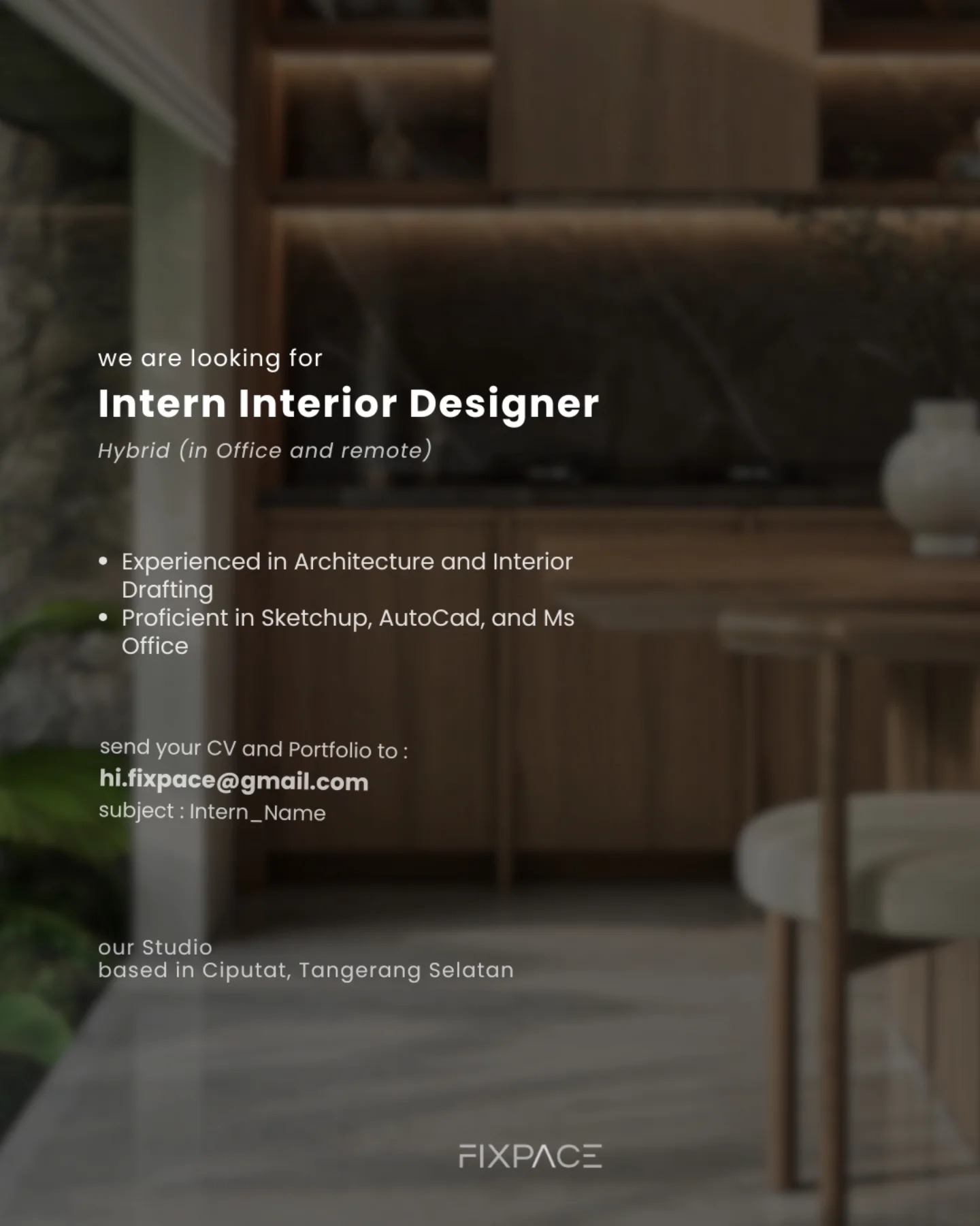 Loker - Tangerang Selatan FIXPACE IS HIRING! Join our creative team as ...