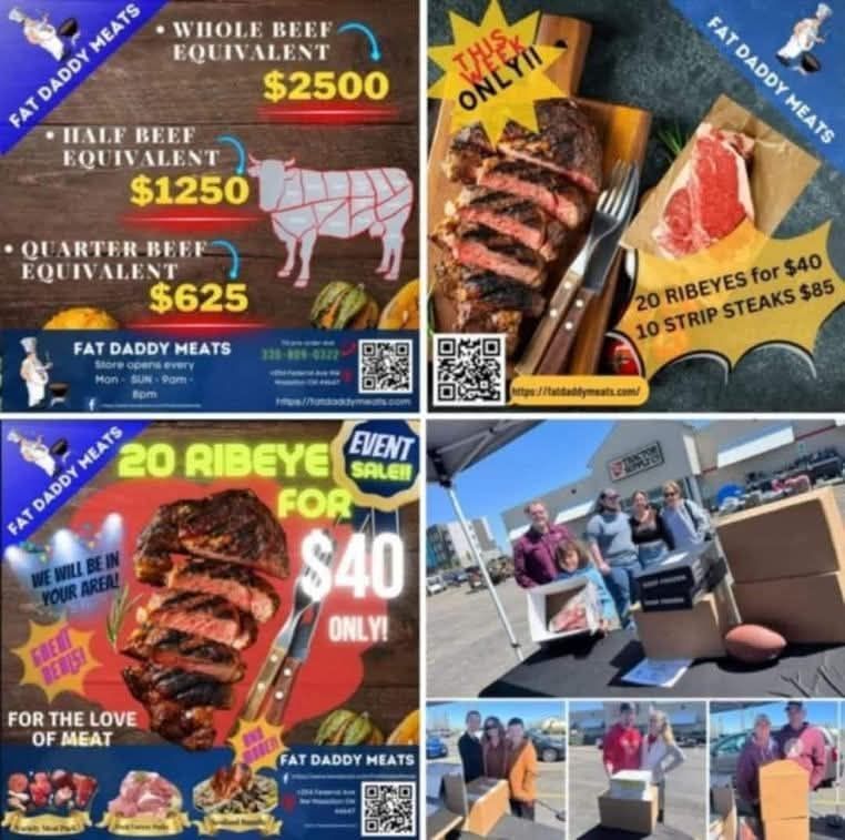 💥 ATTENTION HUBBARD, OHIO &... - J&M Fat Daddy Meats