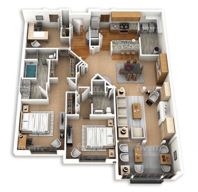 Maddy Interior - ️ 3D Floor Plan Designs 😍 | Facebook