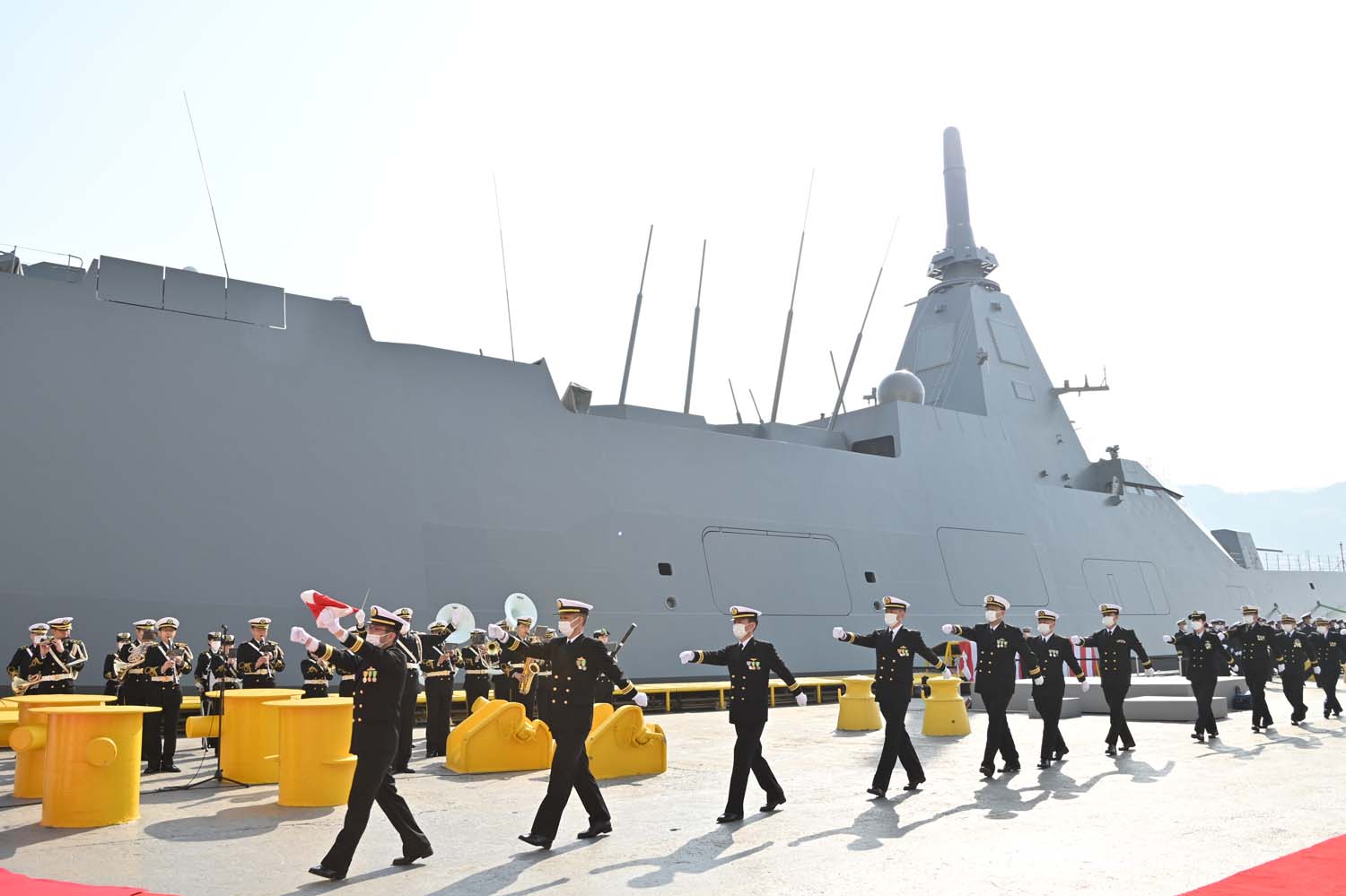 3月7日、三菱重工業(株) 長崎造船所で、護衛艦 #みくま の引渡式・自衛