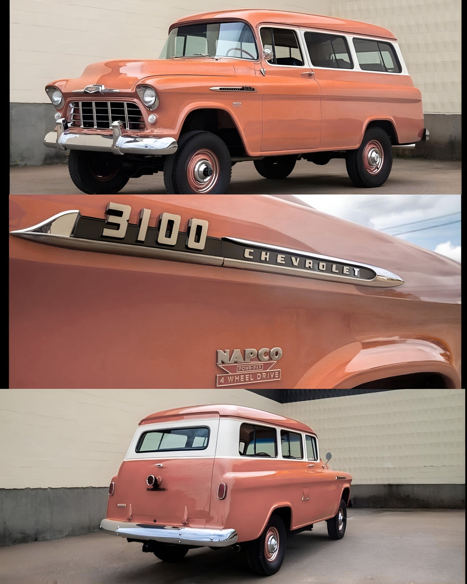 Chevy Suburban 1957 Escala 1:24 | Cuotas sin interés
