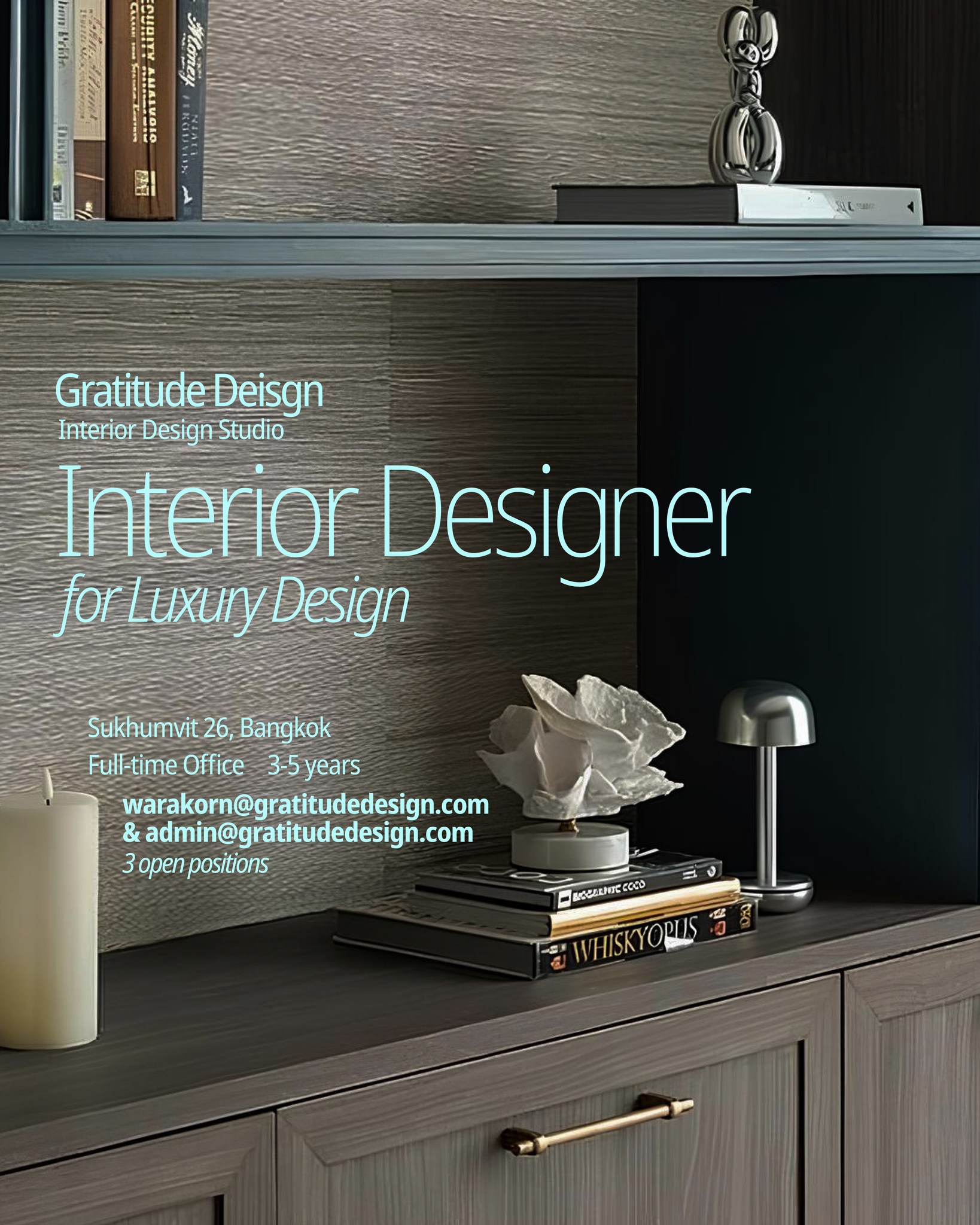 📢 รับสมัครงาน! Interior Designer... - Gratitude Design | Facebook