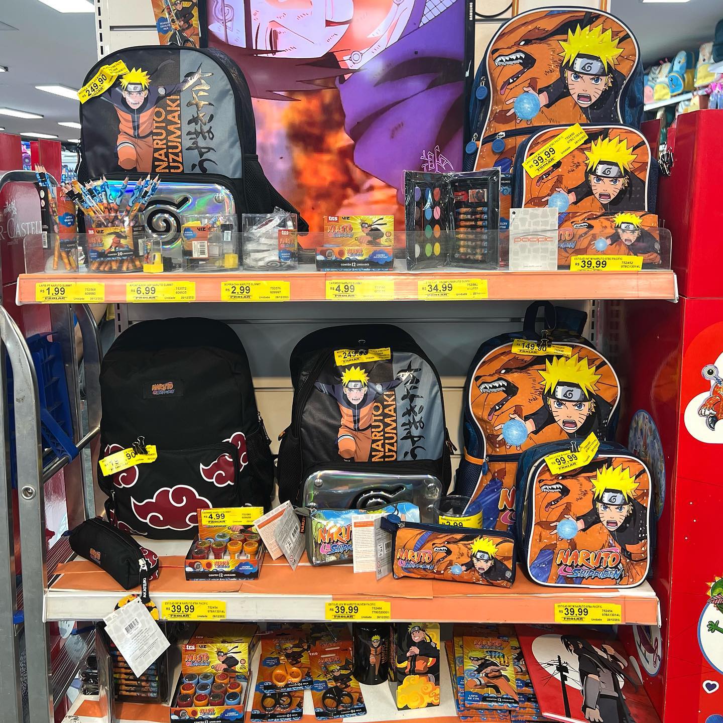 Prolar - Linha completa NARUTO 🌩️ Venha visitar nossas lojas e conhecer ...