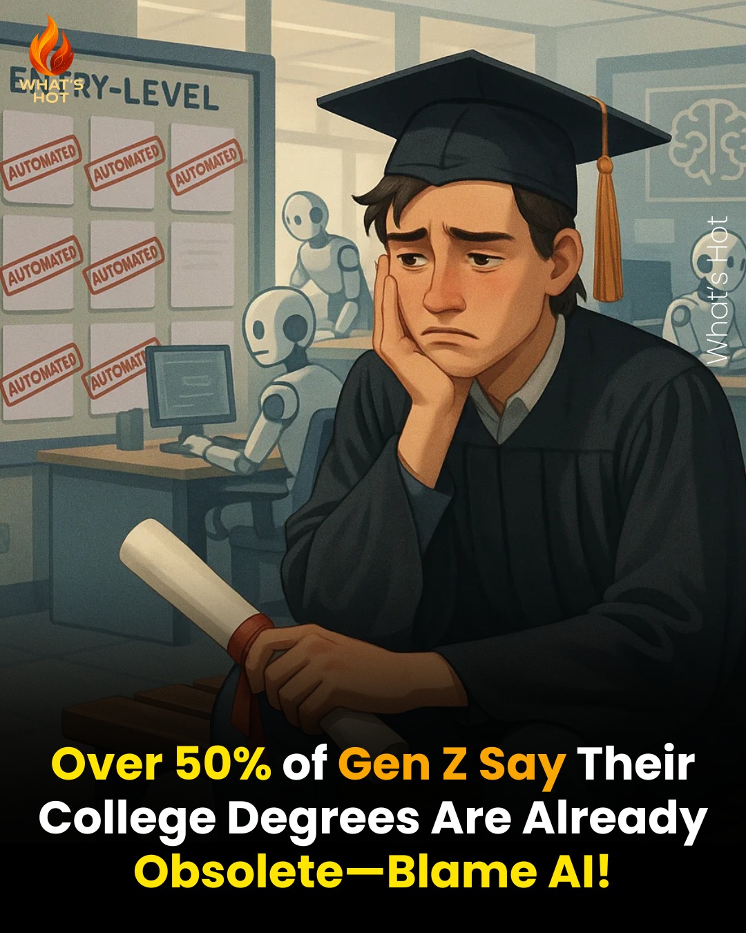 What's - What’s a degree worth in an AI-run world? 🤖🎓 A growing number ...