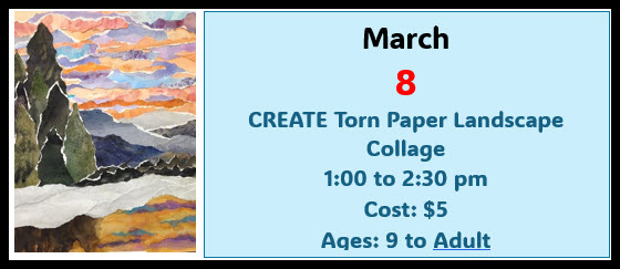 CREATE Torn Paper Landscape Collage