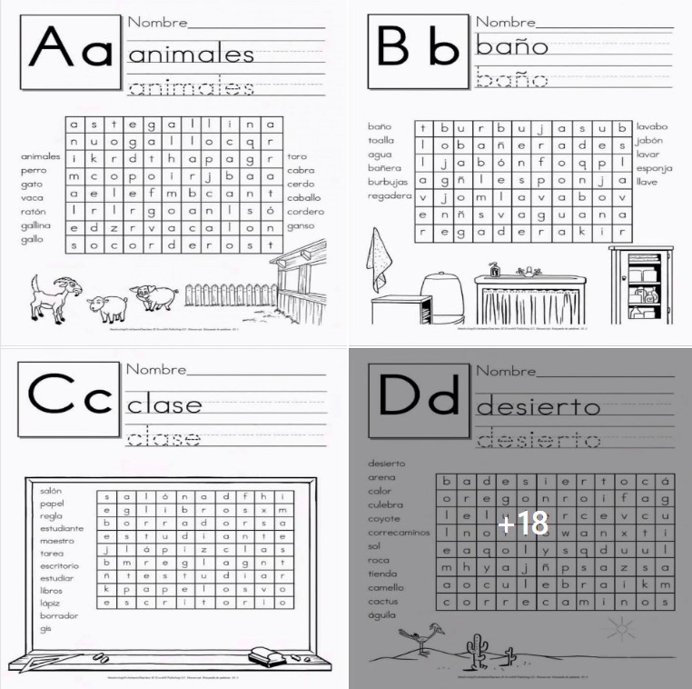 Fichas de sopa de letras... - El Profe - Material educativo