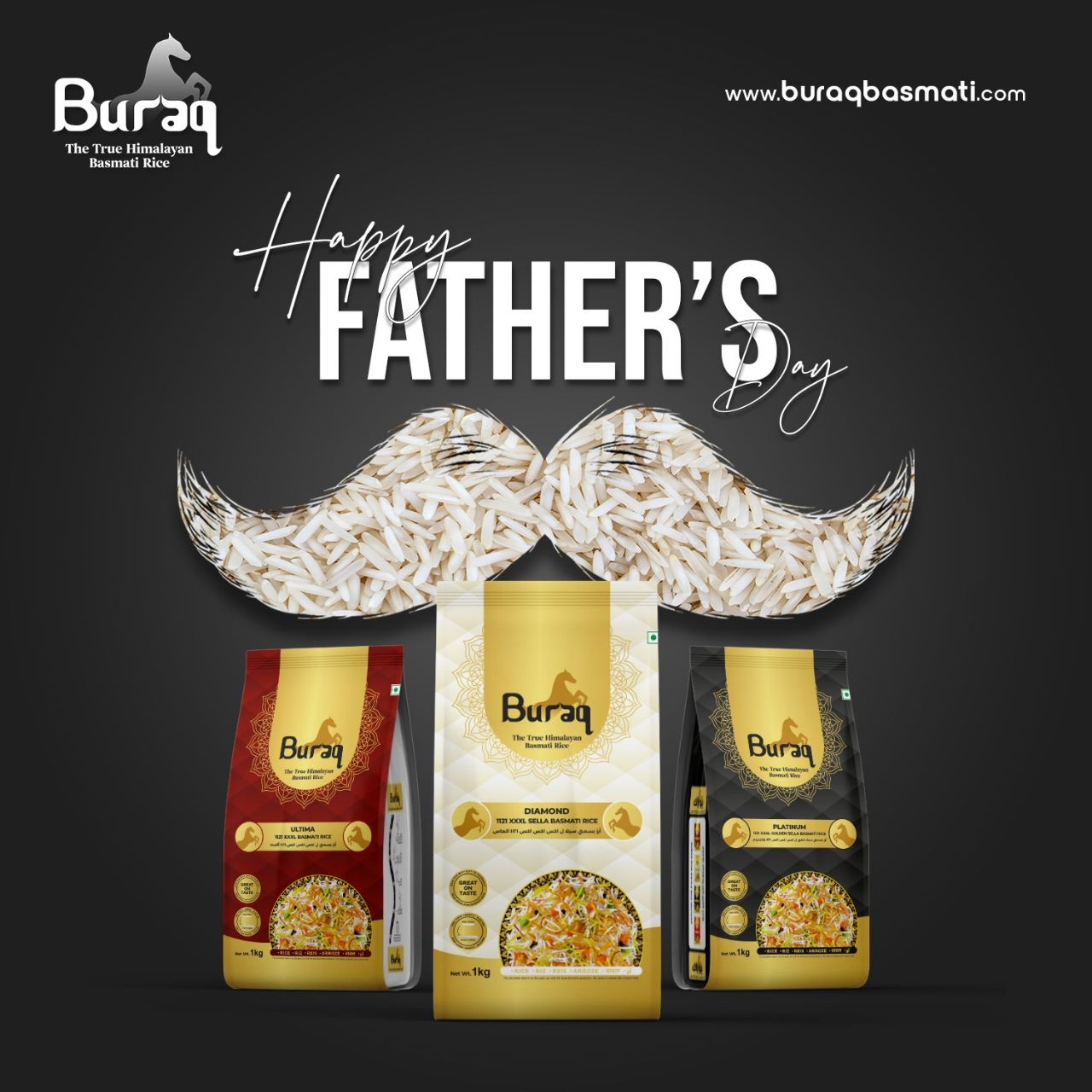 “The thrill of a great father is the... - Buraq Basmati Rice | Facebook