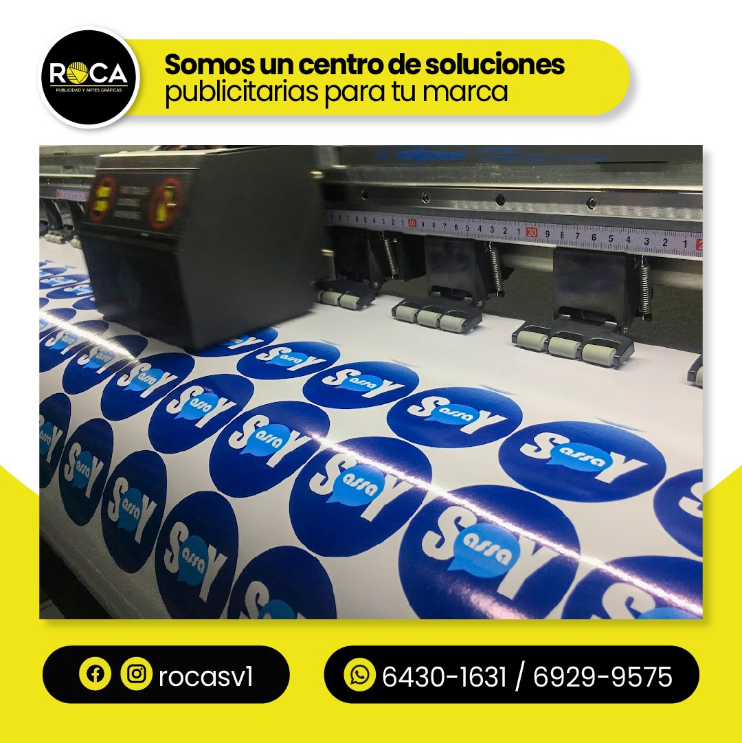 Roca Publicidad - Stickers troquelados en vinil adhesivo.... | Facebook