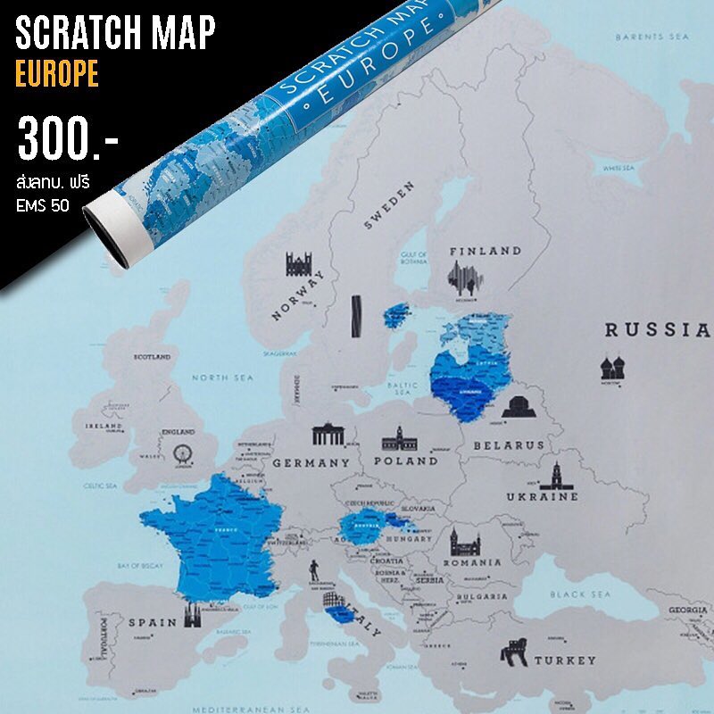 ScratchMapStore - New Scratch Map Europe แผนที่ทวีปยุโรป... | Facebook