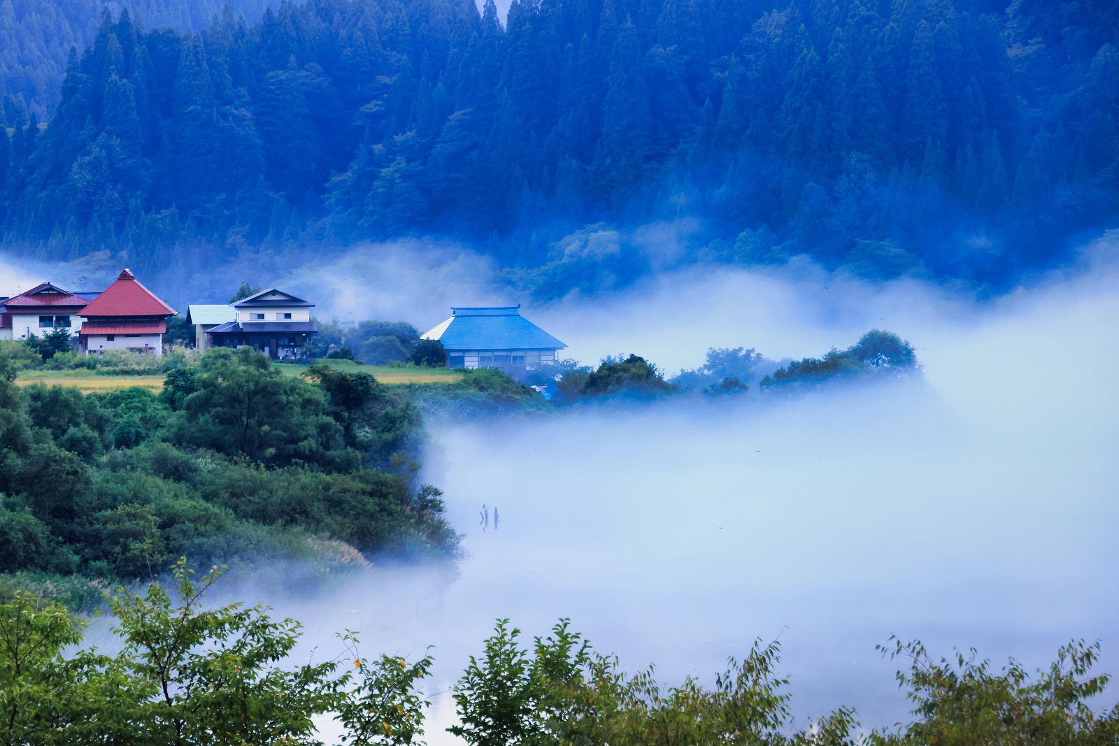 日本の原風景 霧幻峡の渡し | Mishima-machi Onuma-gun Fukushima