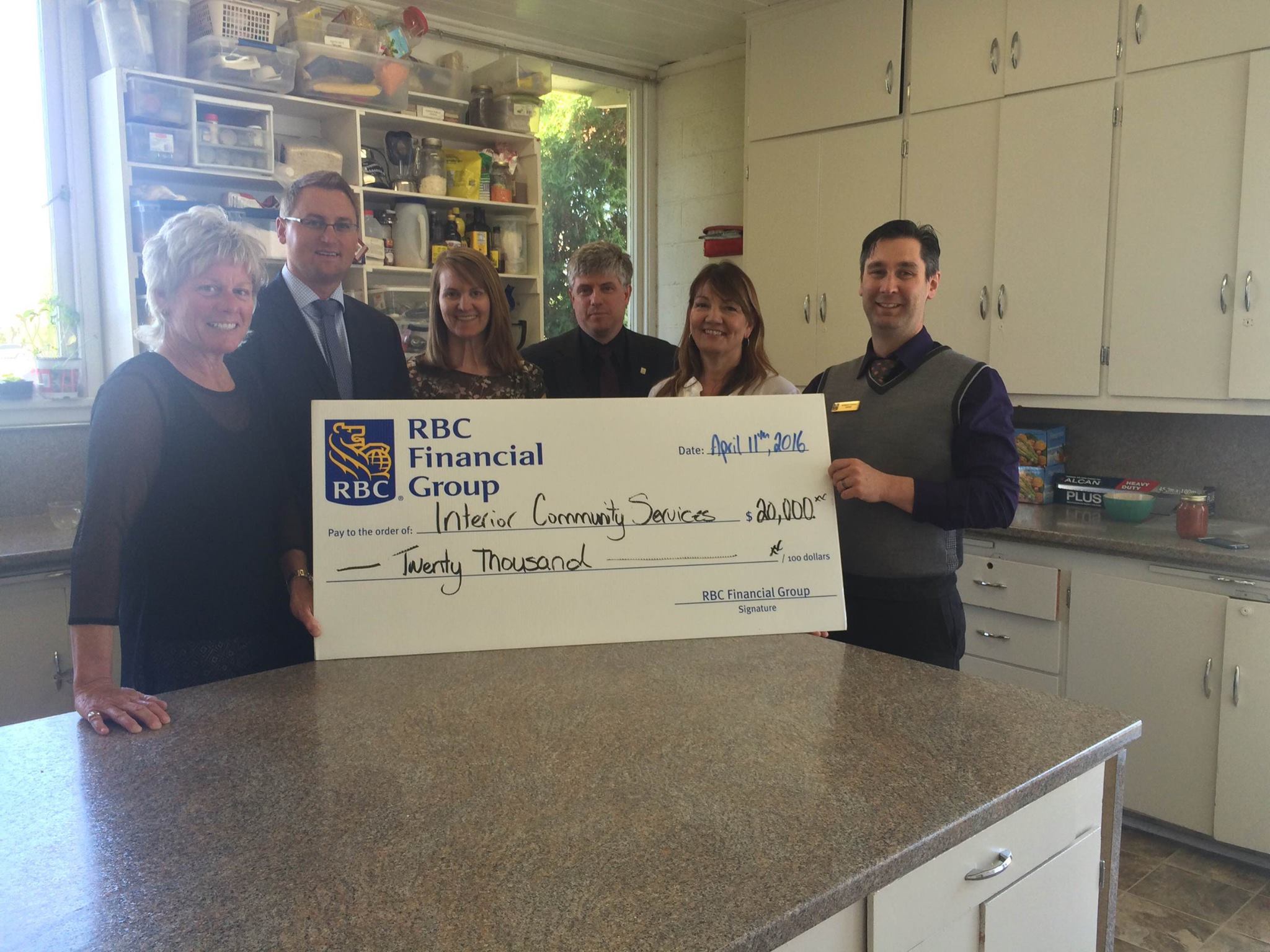 Interior Community Services - RBC presenting a cheque to Interior ...