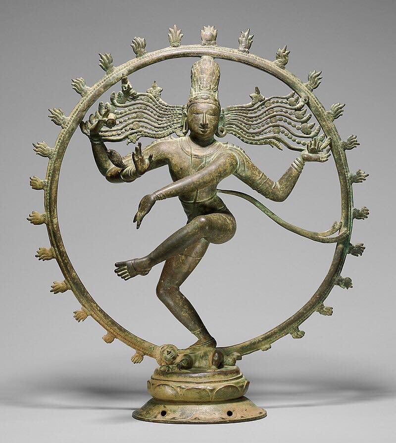 Four-armed Shiva on Huvishka's copper coin
