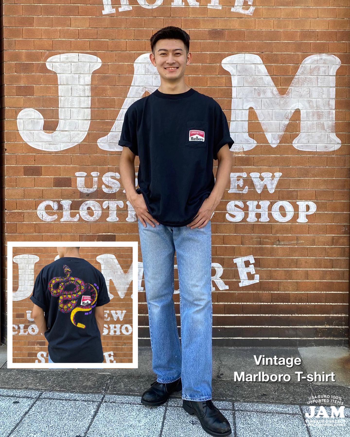 ○ VINTAGE ADVERTISING T-SHIRT 『MARLBORO』 現在世界でベストセラー