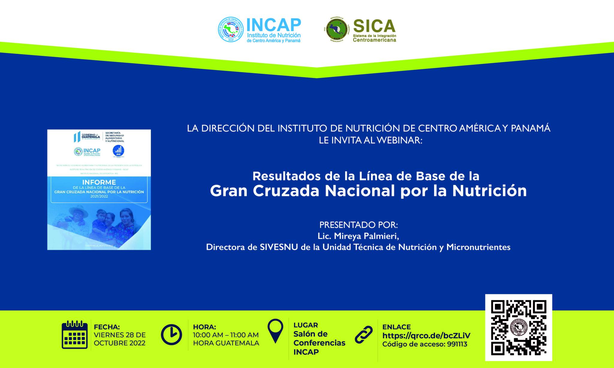 INCAP Instituto de Nutrición de Centro América y Panamá - INVITACIÓN ...