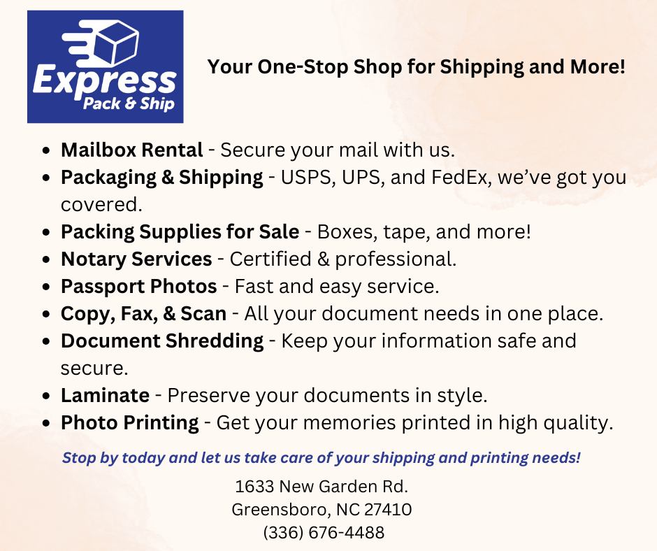 Express Pack N Ship | Greensboro NC