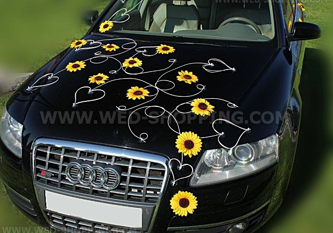 Steckschaum Autoherz 50 Cm Offen Hochzeit Floristik