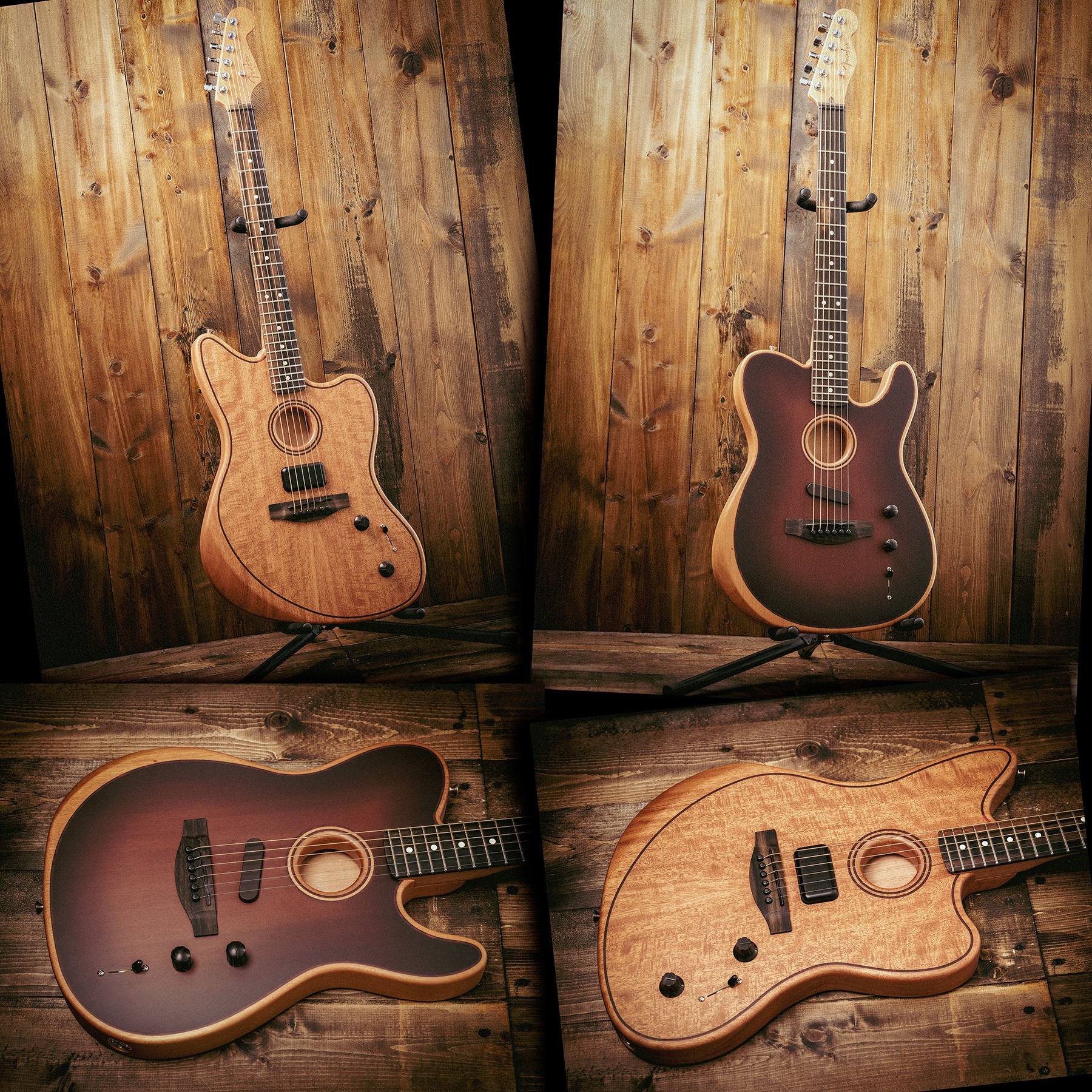 Fender All Mahogany Acoustasonic Collection Fender American 