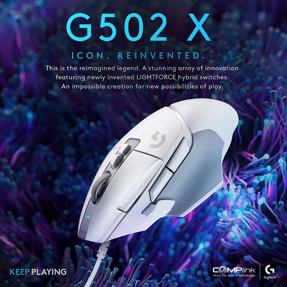 Complink - G 502 X. Wired to Win. Iconic G502 design...