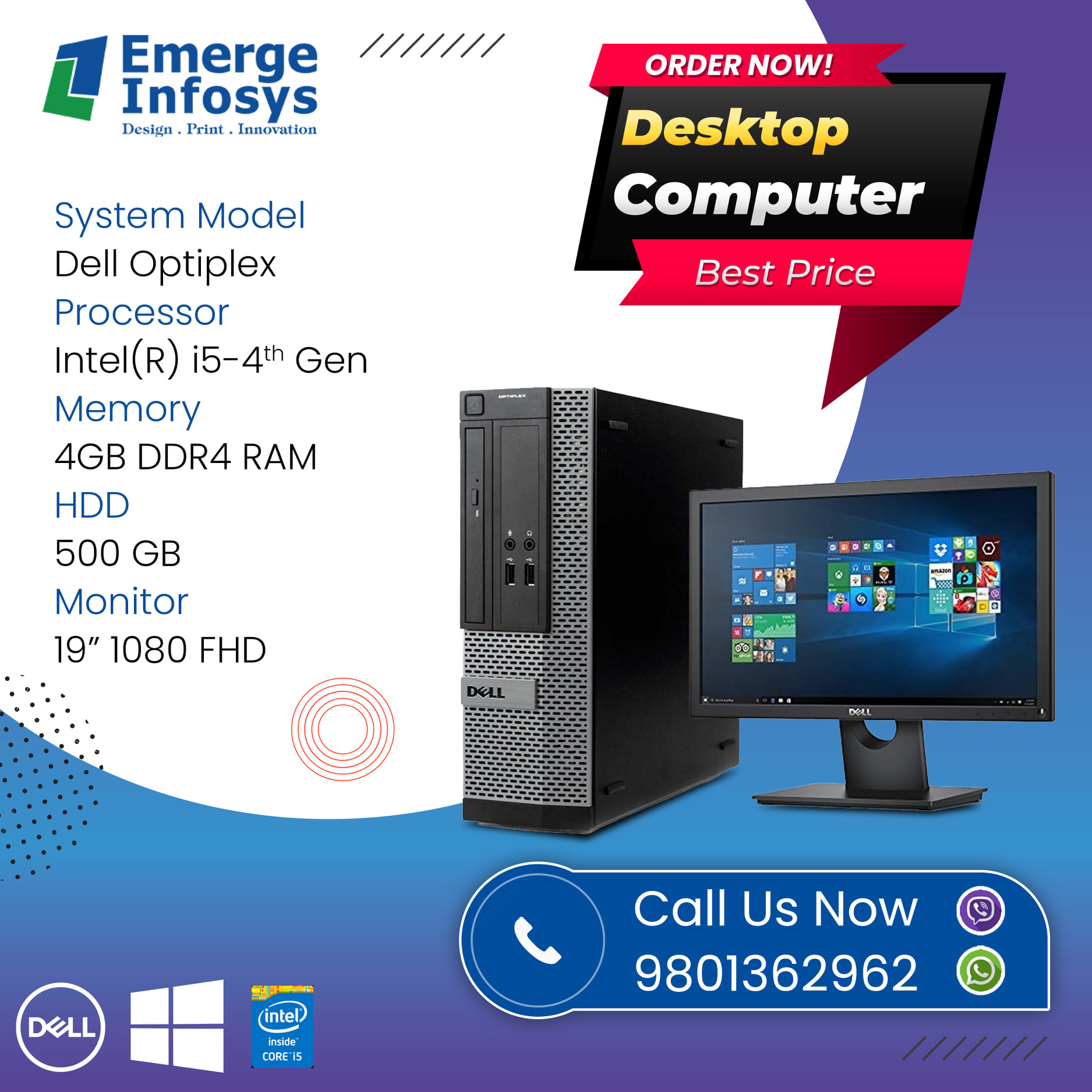 Emerge Infosys - Order Now Desktop Computer @Best Price... | Facebook