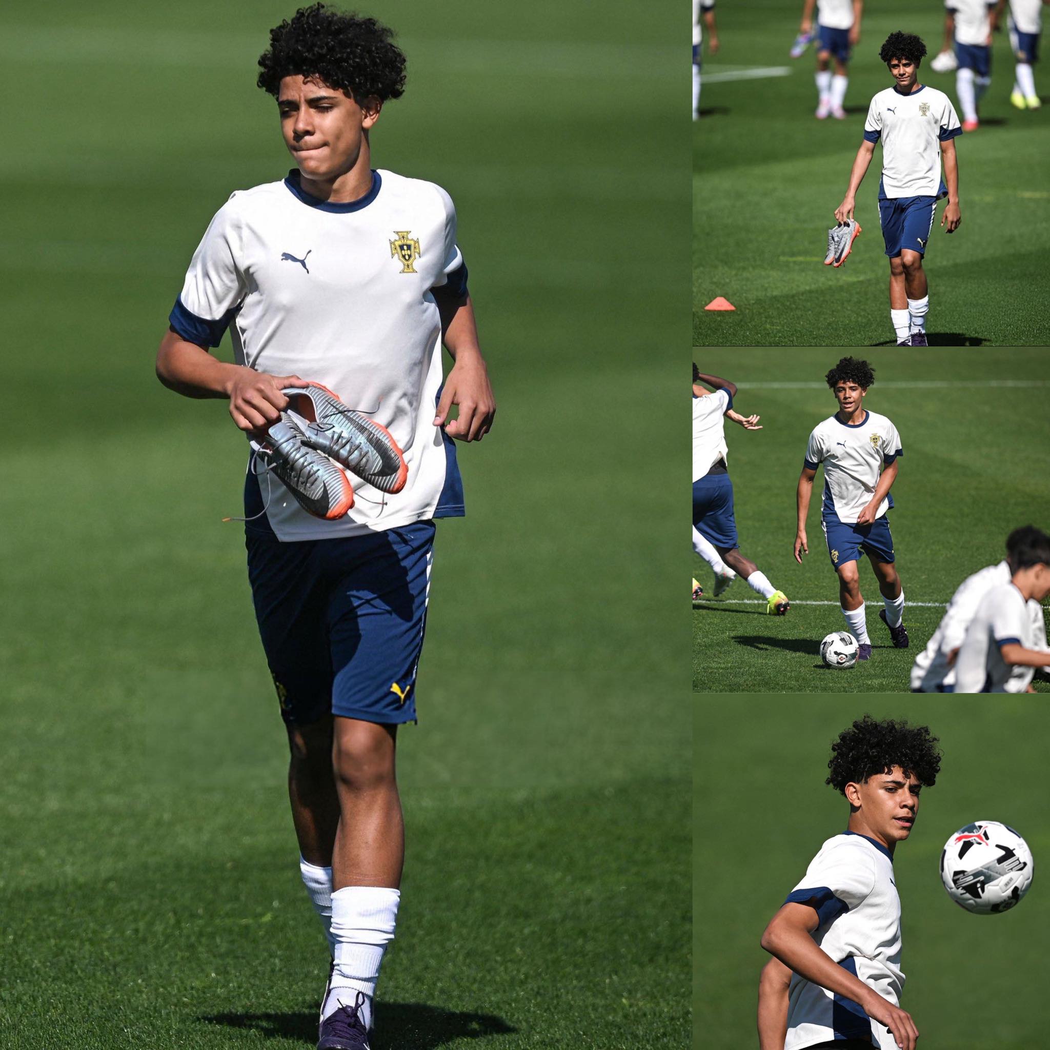 RICON - 🏃‍♂️🇵🇹 Buổi tập đầu tiên của Cristiano Jr trong màu áo U15 Bồ ...