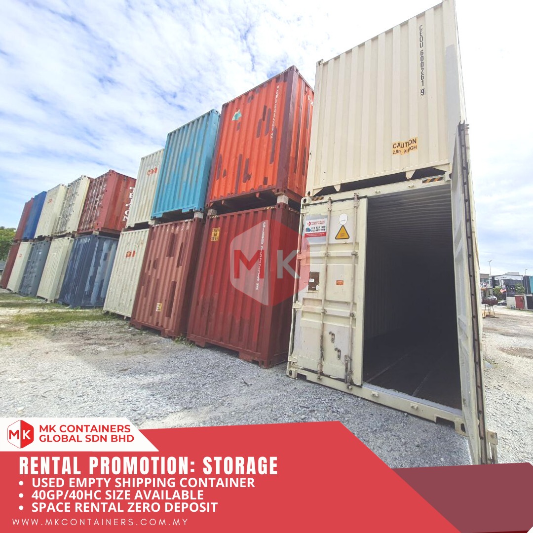MK Containers Global Sdn Bhd - 𝗦𝗘𝗪𝗔 𝗞𝗢𝗡𝗧𝗘𝗡𝗔 𝗭𝗘𝗥𝗢 𝗗𝗘𝗣𝗢𝗦𝗜𝗧! Nak sewa ...