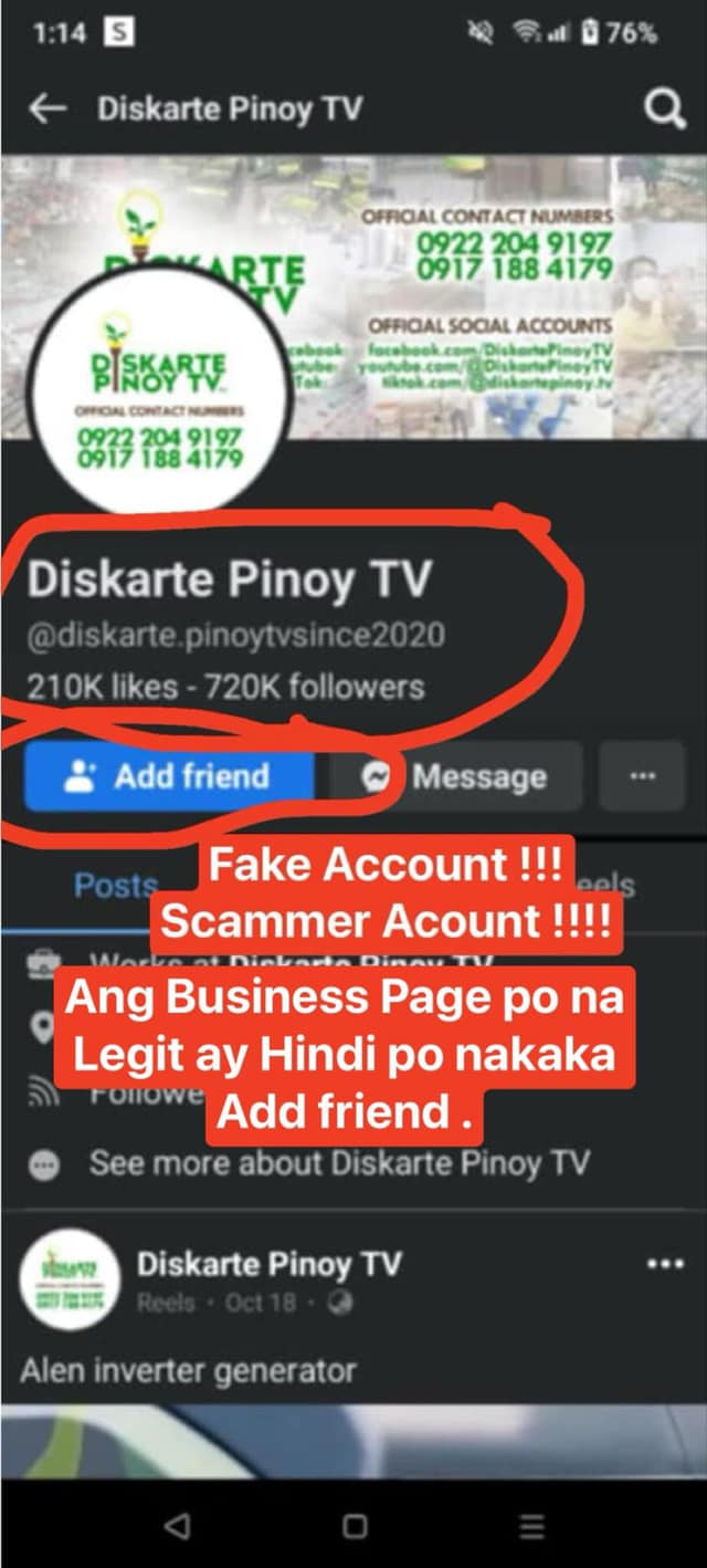 SCAMMER SCAMMER SCAMMER ALERT !!!!... - Diskarte Pinoy TV