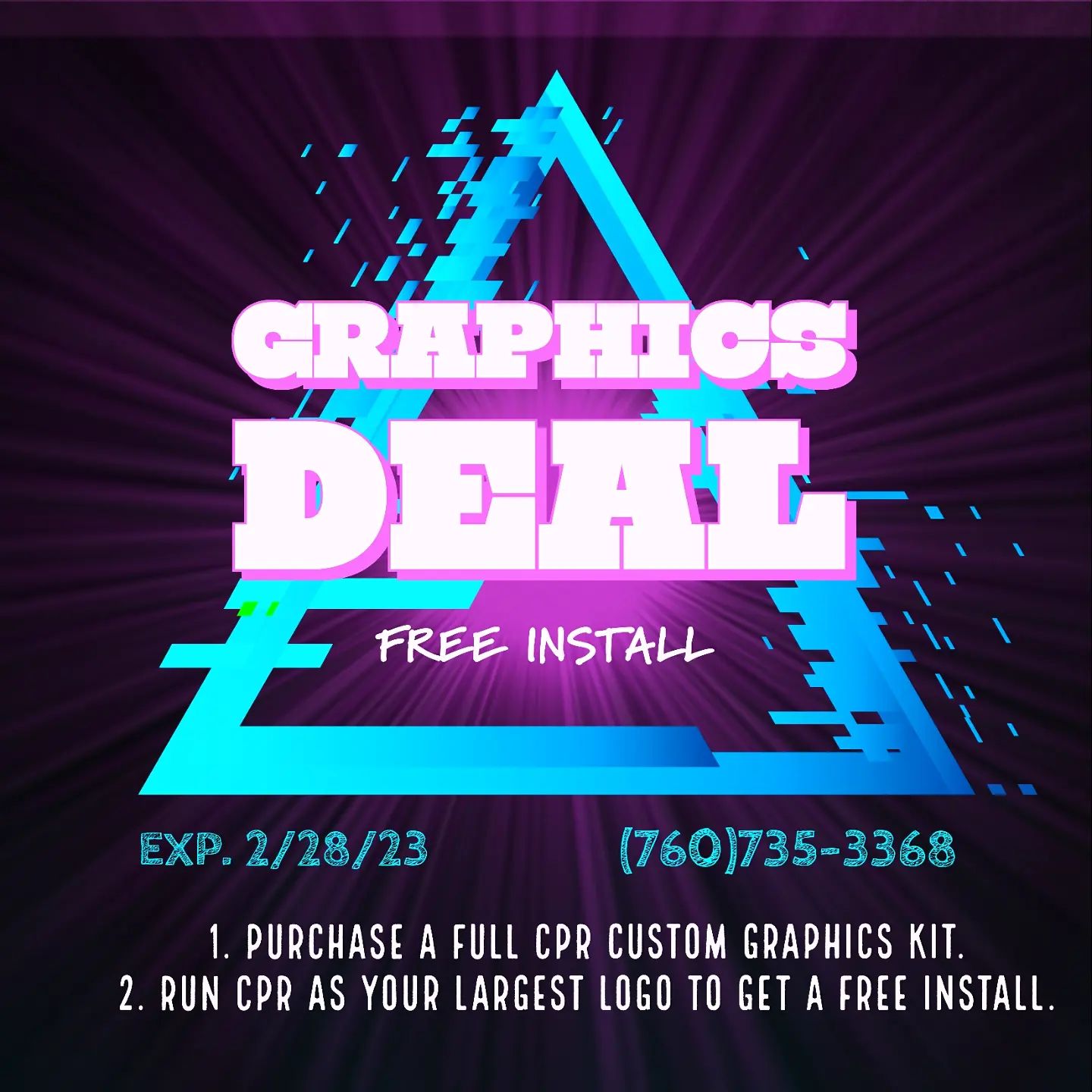 ⭐️Graphics Deal⭐️ Call us to... - Critical Performance Racing