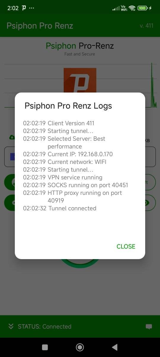 Renz - Update for Psiphon Pro Renz -Server Change -Show logs button ...