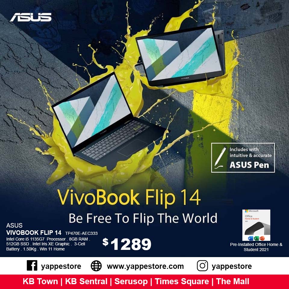 Yappe Store - ASUS VivoBook Flip 14 is back — with a bold... | Facebook
