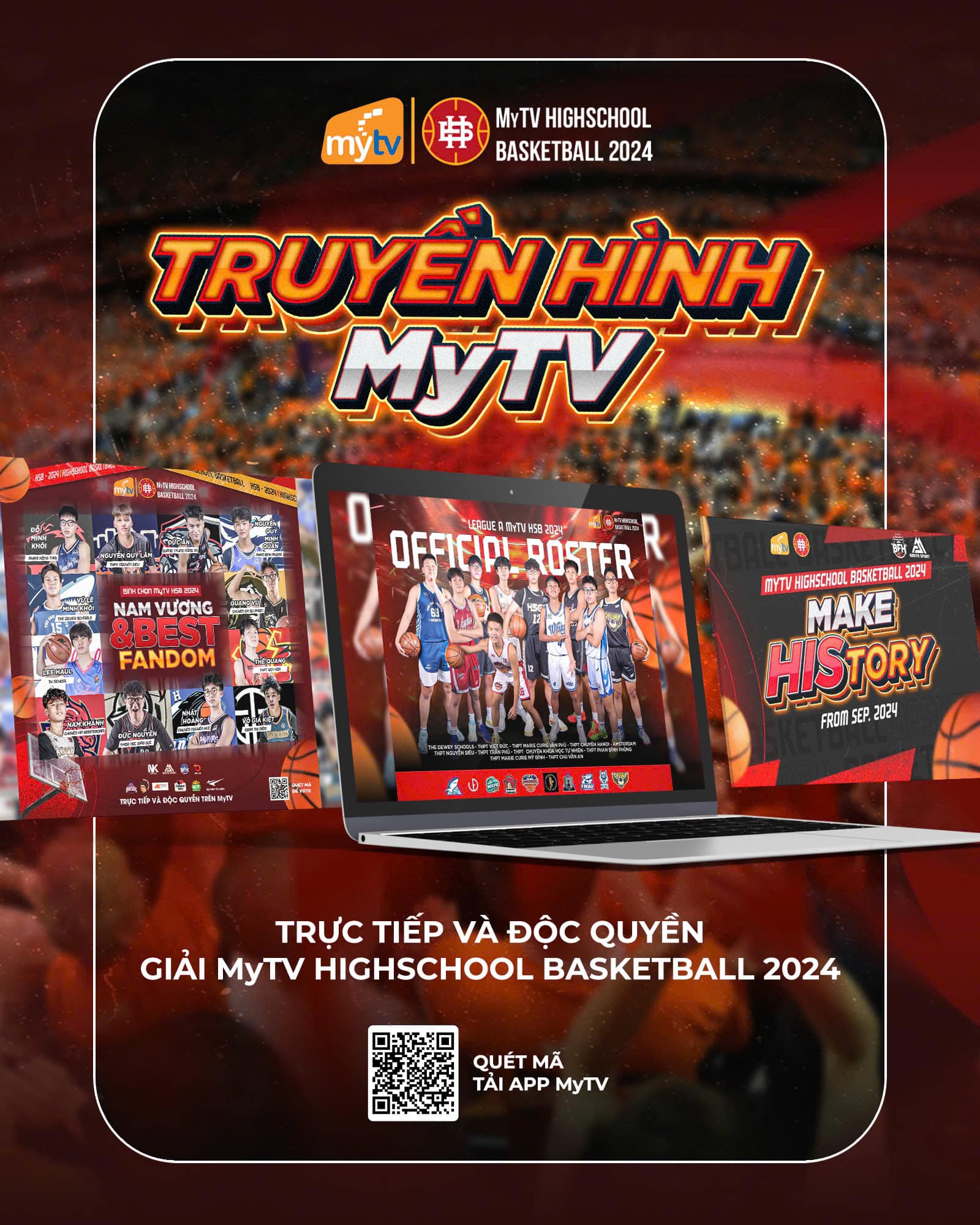 DTD - 💥 𝐌𝐲𝐓𝐕 𝐇𝐈𝐆𝐇𝐒𝐂𝐇𝐎𝐎𝐋 𝐁𝐀𝐒𝐊𝐄𝐓𝐁𝐀𝐋𝐋 𝟐𝟎𝟐𝟒 - 𝐌𝐀𝐊𝐄 𝐇𝐈𝐒𝐭𝐨𝐫𝐲 💥 Trở lại với ...
