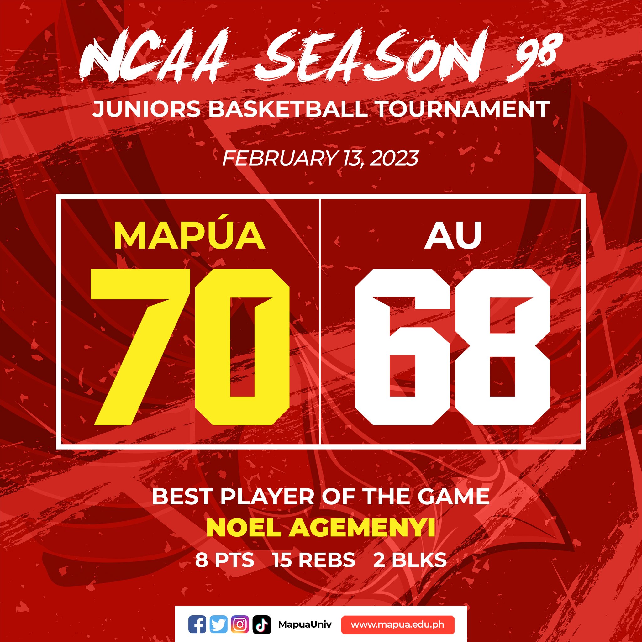 The Mapúa Red Robins completed a... - Mapúa University