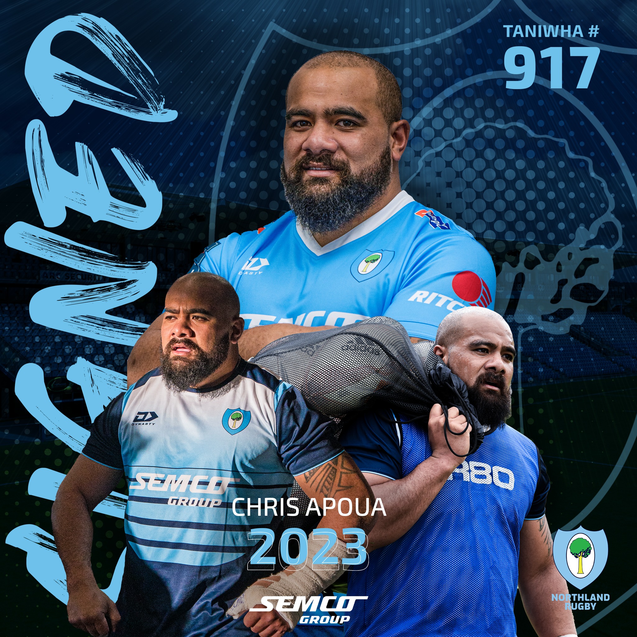 Sam Nock, Taniwha # 913, has re-signed with Northland for 2023/24
